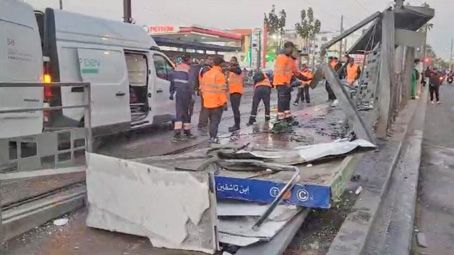 Accident mortel dans une station de tramway à Casablanca