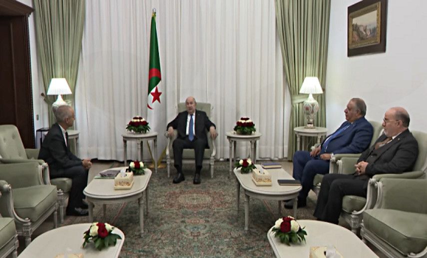 President of the Republic receives Archbishop of Algiers