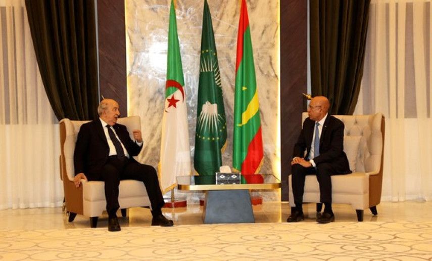 President Tebboune holds one-on-one talks with Mauritanian counterpart