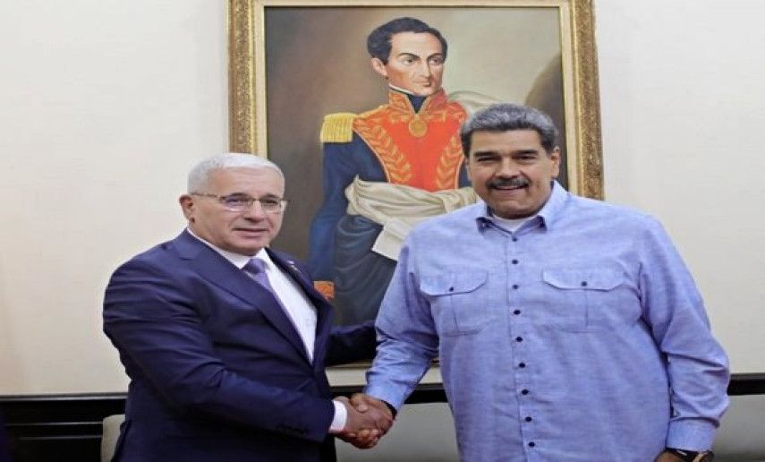 Boughali received in Caracas by President of Bolivarian Republic of Venezuela