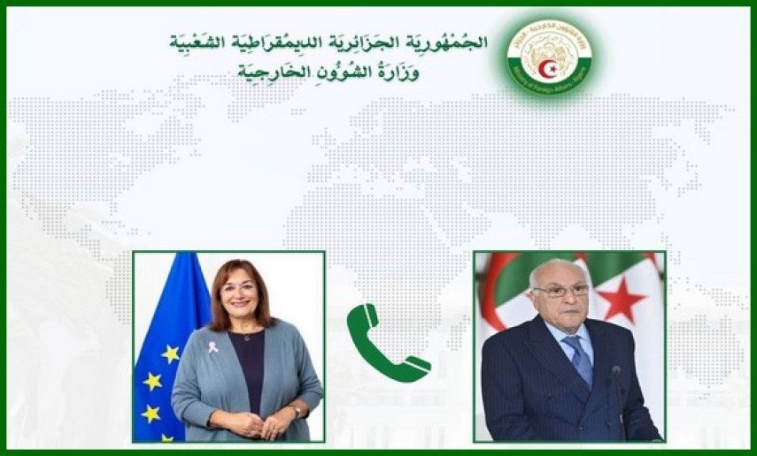 Attaf receives phone call from European Commissioner for Mediterranean Affairs