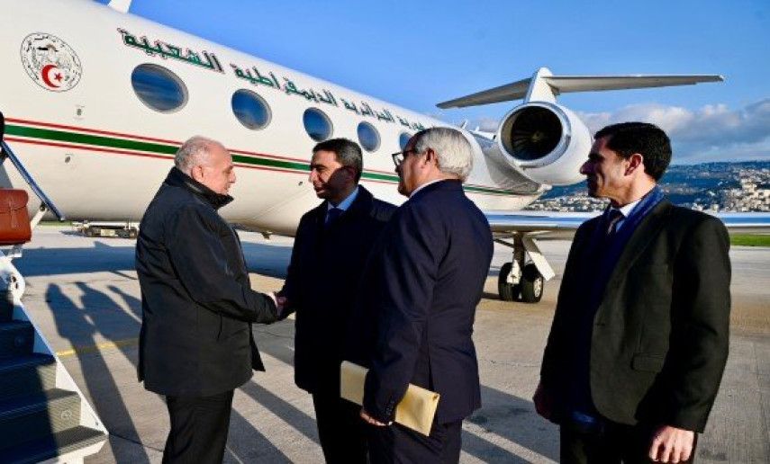 Attaf arrives in Beirut for official visit to Lebanon