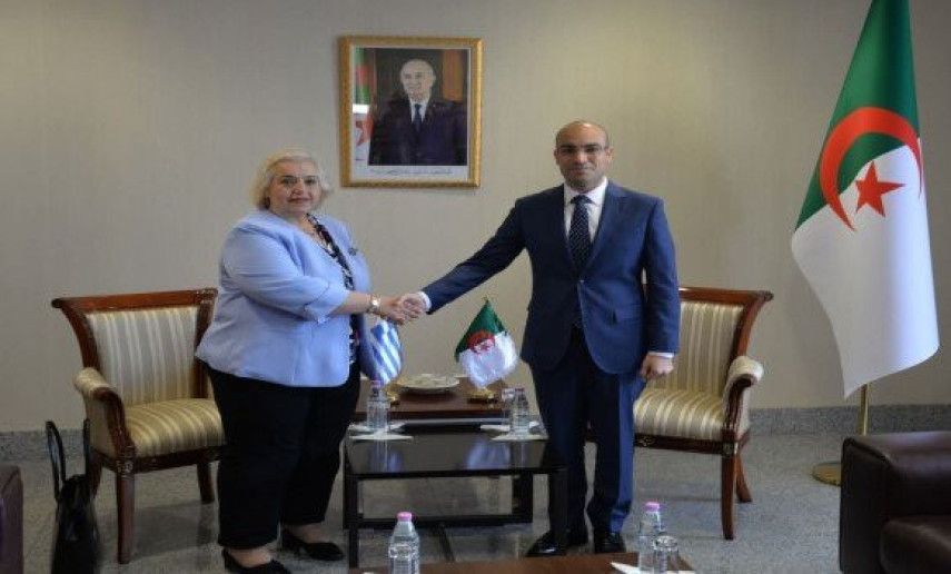 Chaib receives Greek Deputy Minister of Foreign Affairs in charge of European Affairs