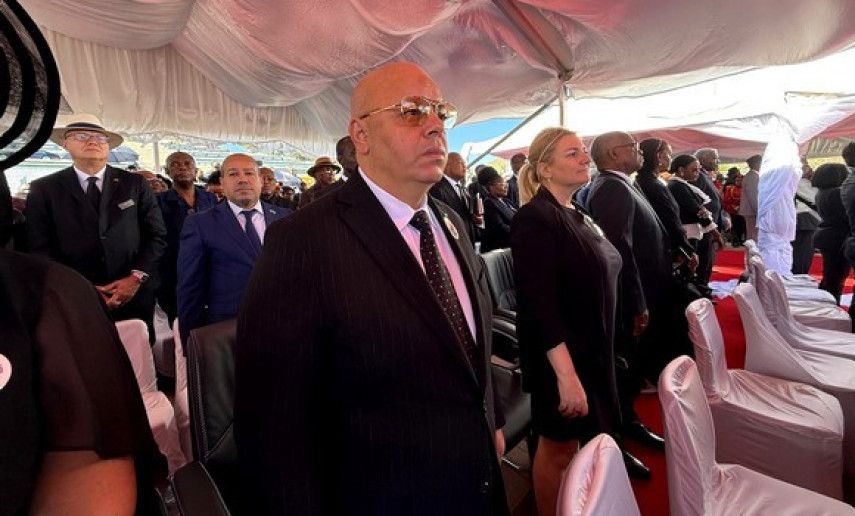 As representative of President Tebboune, Rebiga attends funeral of former Namibian President