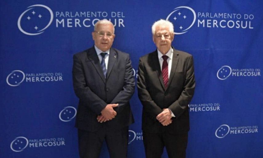 Boughali meets Mercosur Parliament President