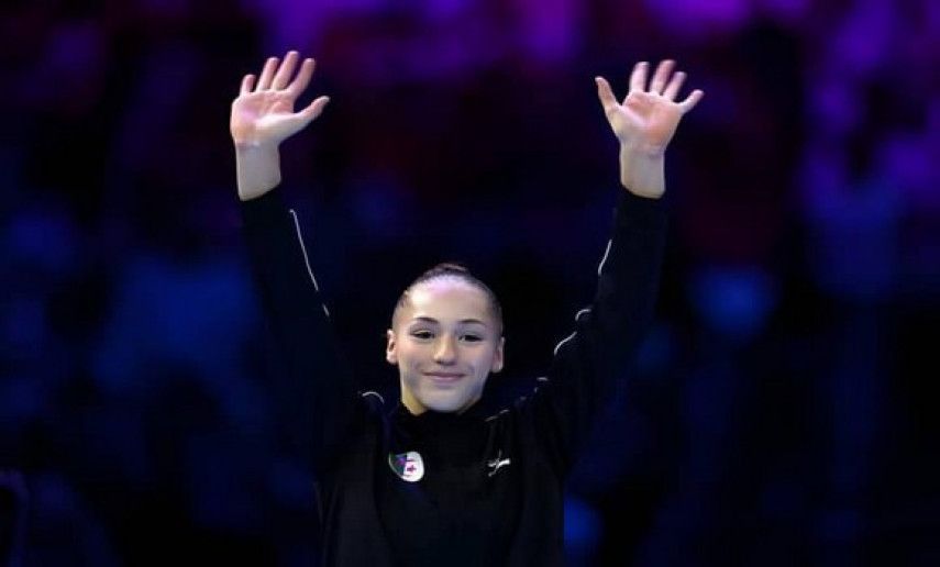 Gymnastics: Kaylia Nemour wins gold on uneven bars at 2024 Cottbus World Cup