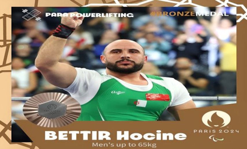 Bronze for Algeria's Hocine Bettir in Paralympic powerlifting