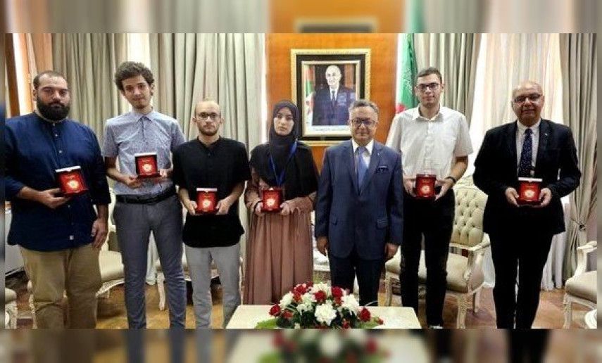 Baddari honors Algerian students awarded at International Mathematics Competition