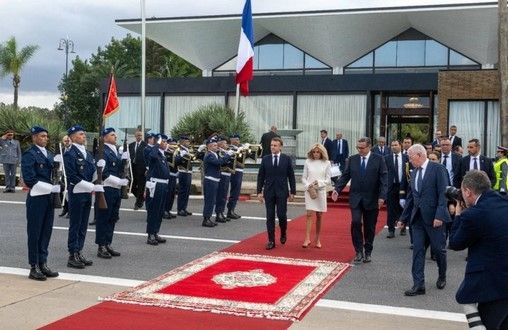 Le Président français Emmanuel Macron quitte le Royaume du Maroc au terme d’une visite d’État