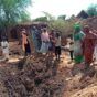 A huge hole in the Zamzam camp, where a bomb was dropped by the Sudanese air force on Sunday August 4, 2024.