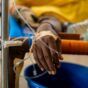 A cholera patient receives treatment at an MSF supported hospital in Kassala MSF photo