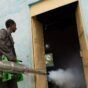 A sanitation worker sprays disinfectant to combat the spread of disease, in Kassala state in eastern Sudan on August 20, 2024. (AFP photo)