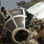 Wreckage of the aircraft that the Rapid Support Forces (RSF) claim to have shot down in Malha, North Darfur, on October 21, 2024 (Al-Hadath photo)