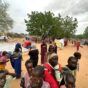 Civilians in Abu Zureiga, south of El-Fashir and near Zamzam gather in safe areas following the RSF attack on Dec 4, 2024