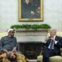 U.S. President Joe Biden (R) and UAE President Mohammed bin Zayed meet at the White House in Washington, September 23, 2024. (AP Photo)