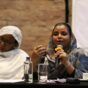 Head of the Women's Sector in the Coordination of Civil Democratic Forces, Hadia Hasaballh, speaks in Nairobi on December 19, 2024