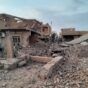 Houses in southern Khartoum damaged by airstrikes by the Sudanese army