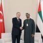 Turkish President Tayyp Erdoğan meets with UAE President Mohamed bin Zayed on February 13, 2024