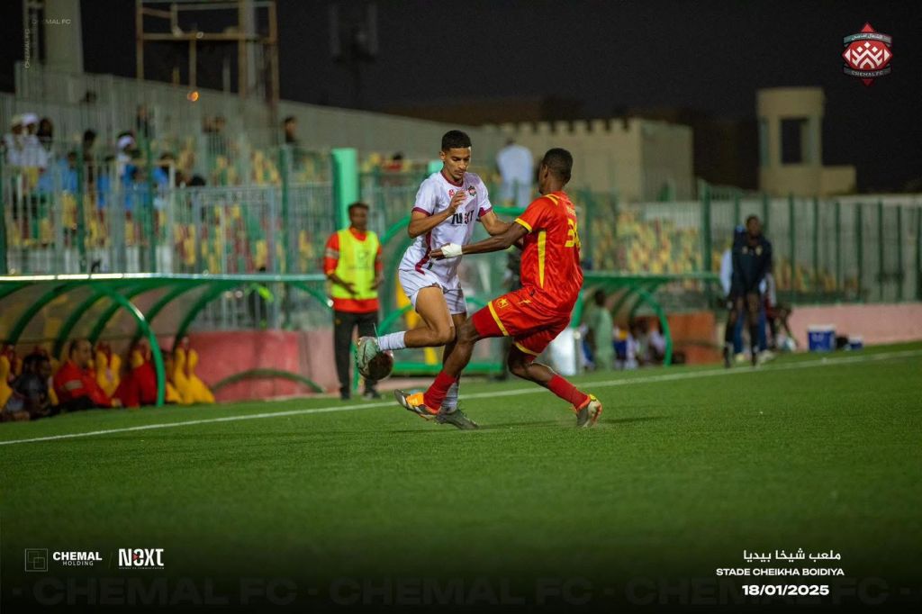 جانب من مباراة الشمال أفسي والمريخ السوداني