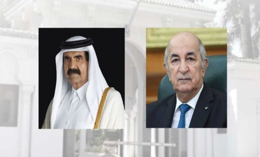 L'ancien Emir de l'Etat du Qatar félicite le président de la République pour sa réélection pour un second mandat