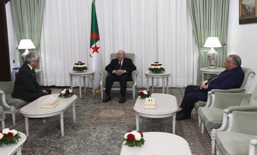 Le président de la République reçoit l'ambassadeur du Japon en Algérie  