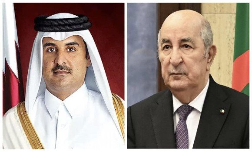 Le président de la République reçoit les vœux de l'Emir de l'Etat du Qatar à l'occasion du 70e anniversaire du déclenchement de la Révolution de libération