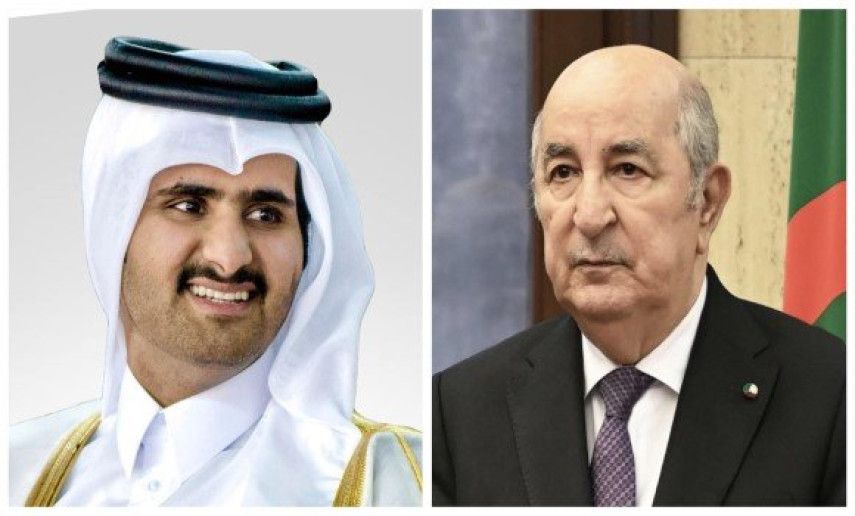 Le président de la République reçoit les vœux du vice-Emir de l'Etat du Qatar à l'occasion du 70e anniversaire du déclenchement de la Révolution de libération