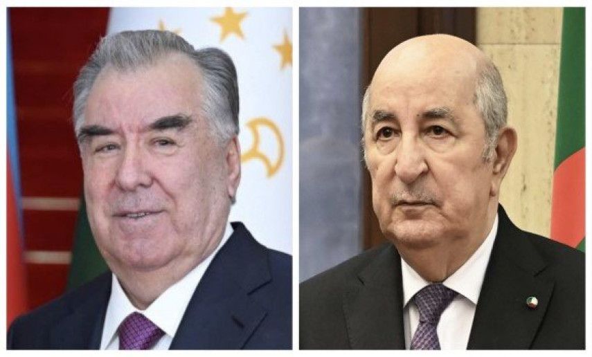 Le président de la République reçoit les vœux du président de la République du Tadjikistan à l'occasion du 70e anniversaire du déclenchement de la glorieuse Révolution de libération