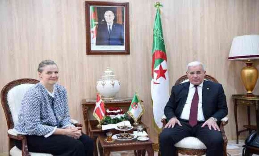 Boughali reçoit l'ambassadrice du Royaume du Danemark à Alger