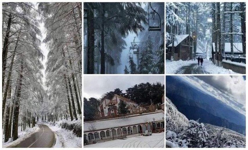 Blida : chutes des premières neiges sur les monts de l'Atlas Blidéen