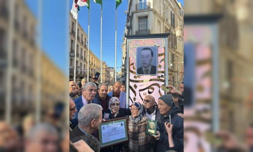 Oran: inauguration d'une stèle commémorative en hommage au chahid Ali Megtit, héros de la Révolution