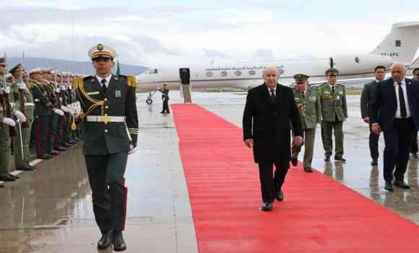 Arrivée du président de la République à Annaba pour inaugurer l'usine de dessalement d'eau de mer de "Koudiet Eddraouche" à El Tarf