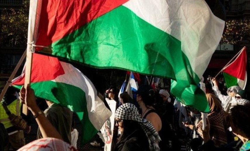 Manifestation massive à San Francisco contre le déplacement forcé des Palestiniens de la bande de Ghaza