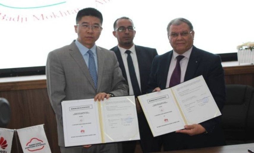 Annaba: signature d’un accord entre l'université Badji Mokhtar et Huawei Algérie en vue de l’intégration des étudiants à l'Académie d'excellence des TIC