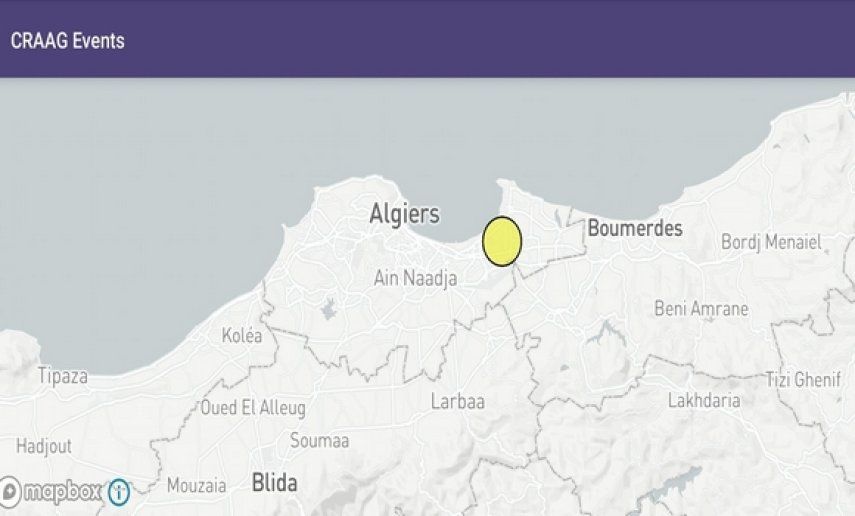 هزة أرضية بقوة 1ر3 درجات على سلم ريشتر بولاية الجزائر