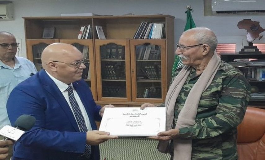 Rebiga hands over invitation to Sahrawi president to attend 70th anniversary of Liberation War outbreak