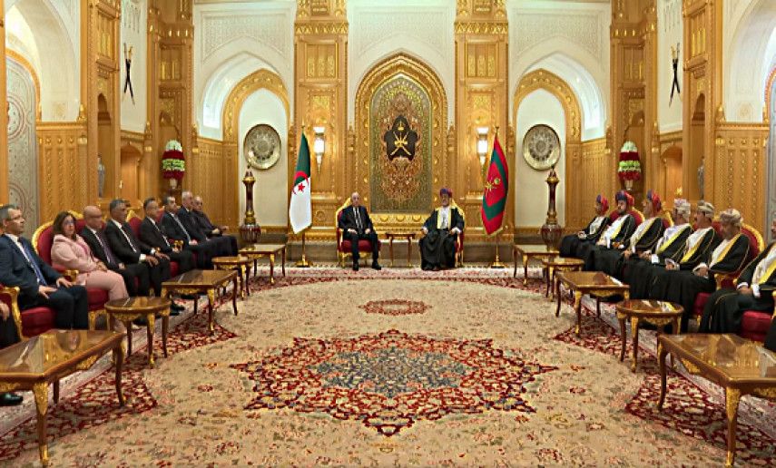 Sultan of Oman, president of the Republic chair talks in Muscat