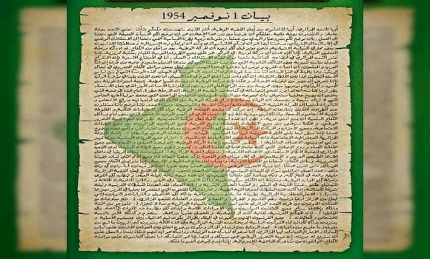 1 November 1954 Proclamation: voice of Algerian people, founding act of Algerian Republic