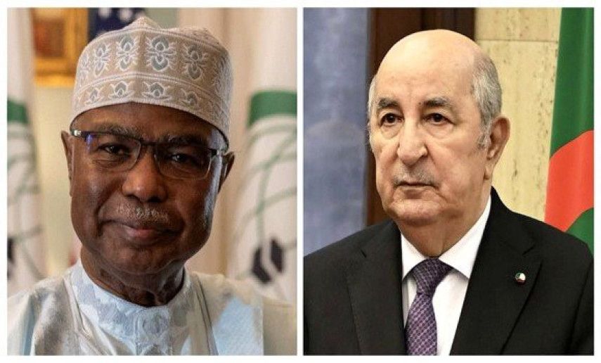 President Tebboune receives good wishes from OIC Secretary General