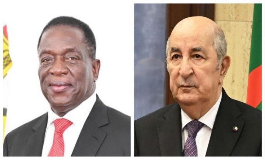 President Tebboune receives good wishes from President of Zimbabwe