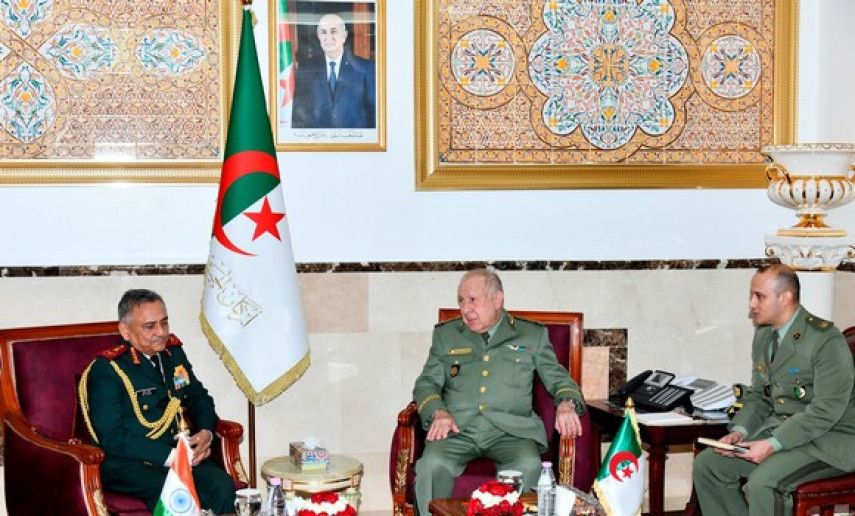 General Saïd Chanegriha receives India’s Chief of Defense Staff