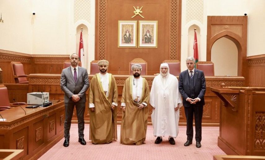 Djamaa El-Djazair’s Rector meets presidents of State Council, Supreme Court of Oman