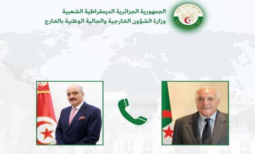 Attaf receives phone call from Tunisian counterpart