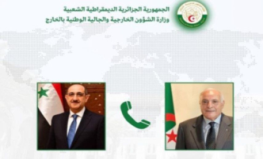 Attaf receives phone call from Syrian counterpart