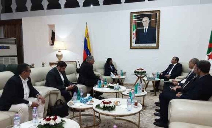 Arkab receives Venezuelan vice- president, Oil minister