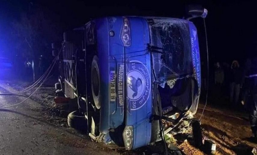 Tiaret: Two dead, 10 injured in road accident of MCEB soccer team bus