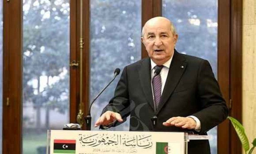 "Solution in Libya can only be achieved through elections," says President Tebboune