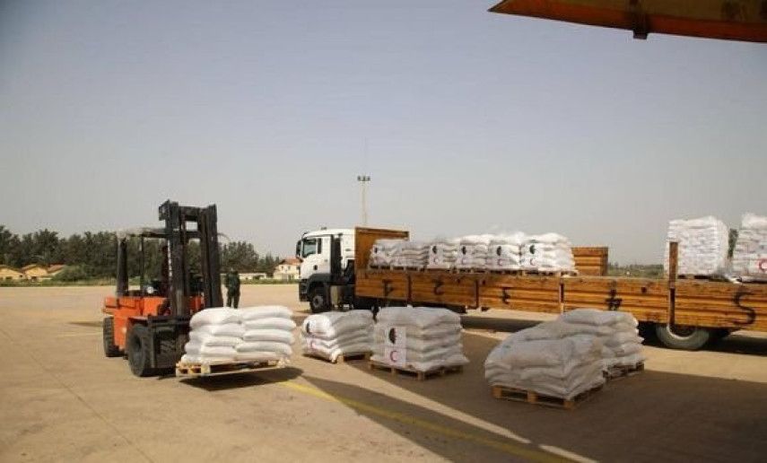 Algerian Red Crescent airlifts 162 tons of humanitarian aid to Palestinian brothers  