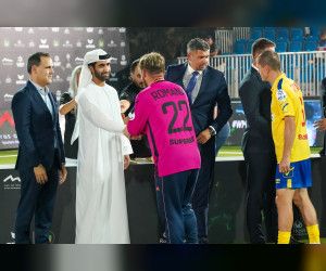 صقر بن سعود يتوج منتخب رومانيا بطلاً لكأس العالم المصغرة لكرة القدم 2023 في رأس الخيمة