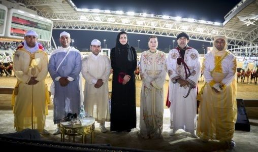 La Princesse Lalla Hasnaa et Sheikha Sara bint Hamad al-Thani président à Doha le "tbourida show"